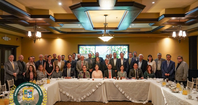 Toma Protesta nueva directiva del Colegio de Notarios de Matamoros